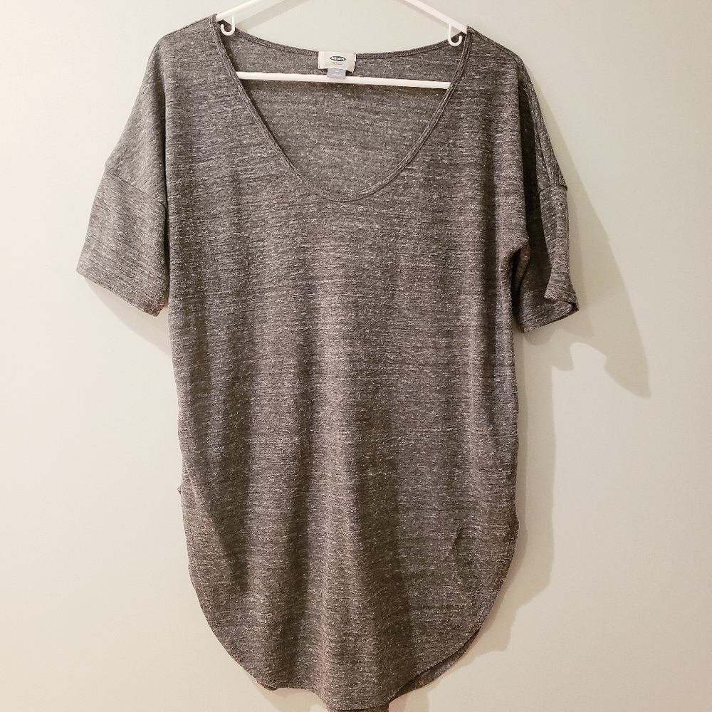 Old Navy Gray High Low Tee